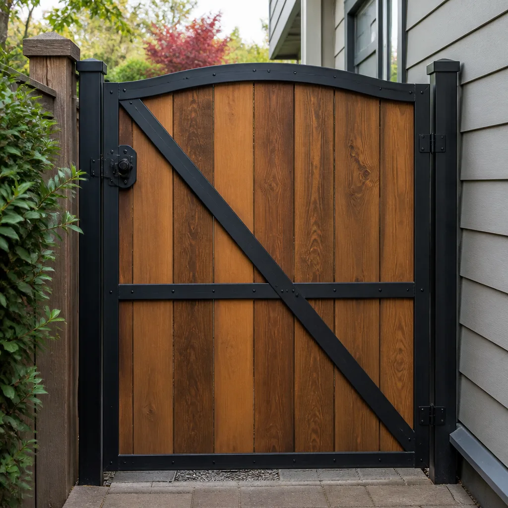 Wood & steel frame